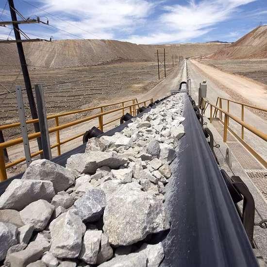 Cinta transportadora para minería