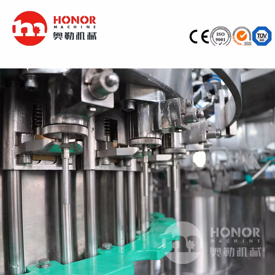 Equipo de envasado, llenado y tapado automático de tipo rotativo para bebidas carbonatadas, línea de producción de bebidas de agua pura